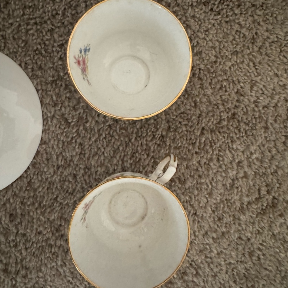 ELIZABETHAN England Fine Bone China Anniversary 2 Cup Saucer Celebration Series - Picture 5 of 7